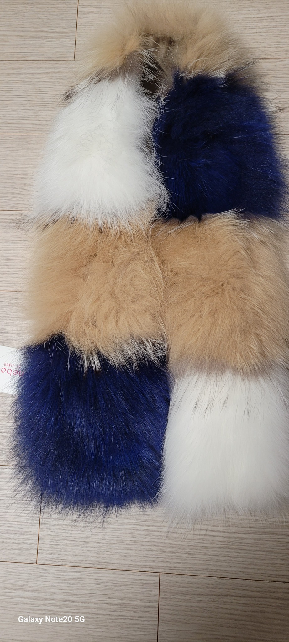 진도 Sheborn 멀티 컬러 폭스 머플러