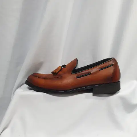 빈티지하서 265 탠디 테슬 로퍼 구두 브라운