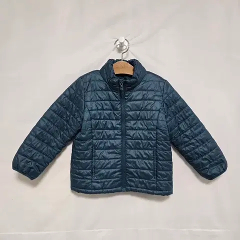 트윈키즈 청록 경량 누빔 패딩 점퍼 아동 4-5세 1203