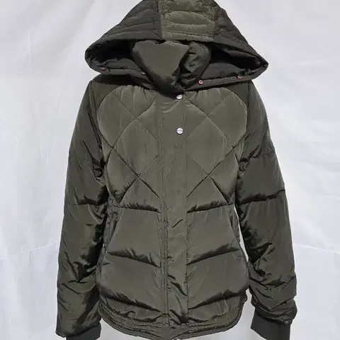 .랩 카키 오리털 패딩 점퍼 여 90. 1205