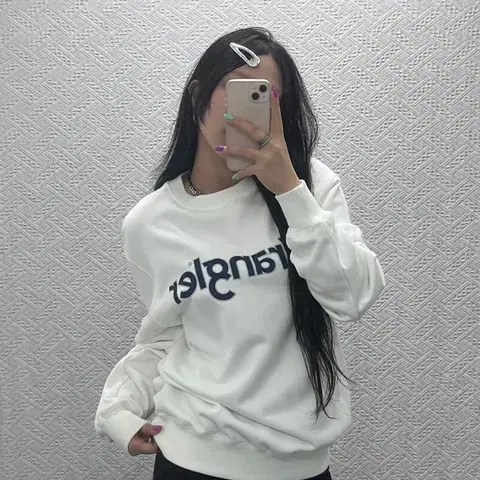 랭글러 캐주얼 카벨로고 프린팅 맨투맨 S C07123