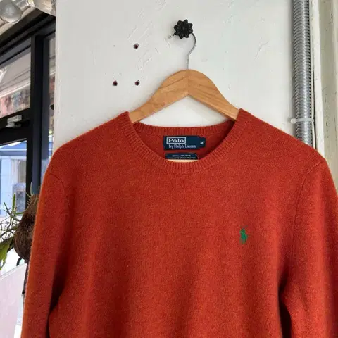 15470 - 폴로 랄프로렌 오렌지 울 니트 (램스 울 100%)