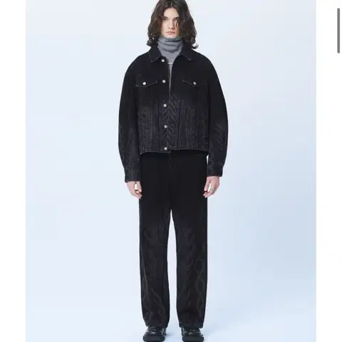 [세트가격/새상품] 마틴플랜 로프 니트 레이저 데님