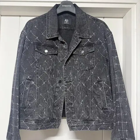 [새상품급] 애드오프 흑청 데님자켓