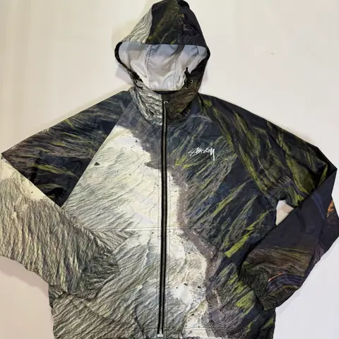 스투시 코스트라인 비치쉘 자켓(M사이즈)