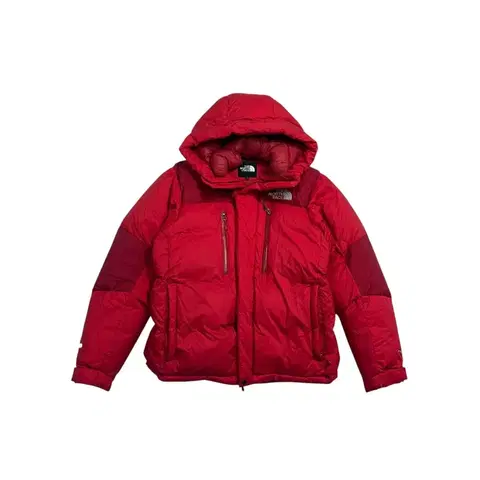 노스페이스 800 패딩 레드