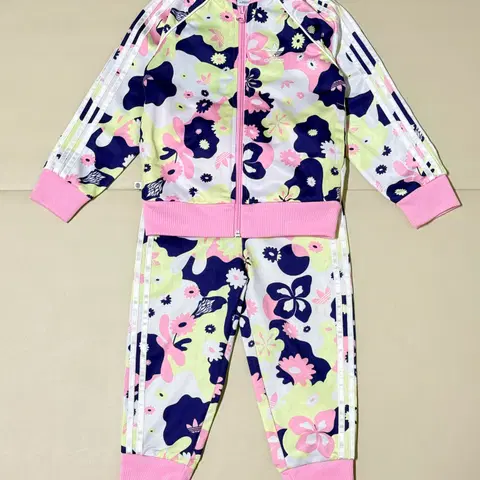 아디다스 키즈 플라워패턴 트랙수트 상하복 100/2-3세