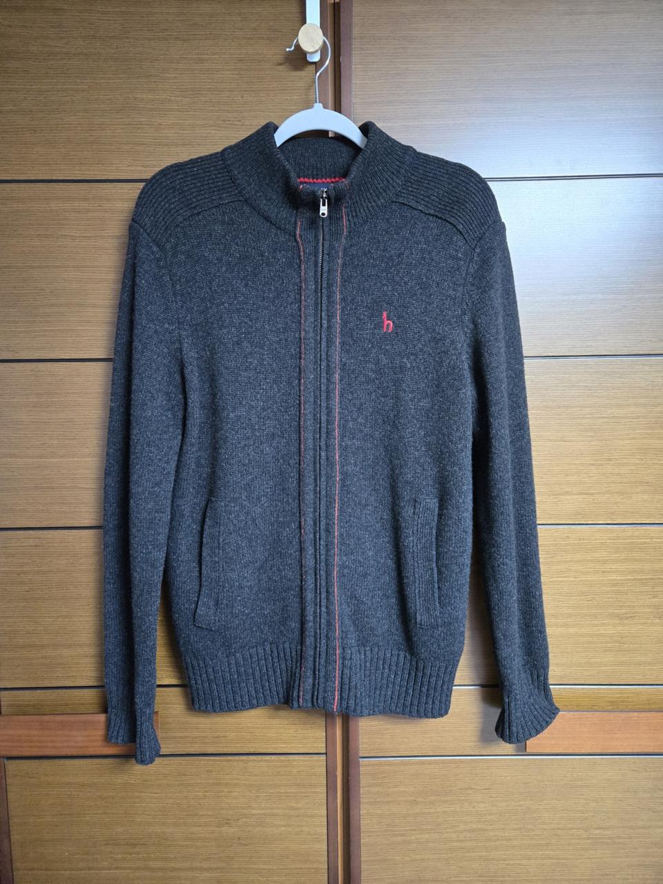 헤지스 남성 순모 니트집업 95