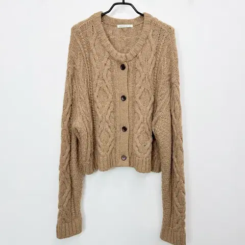 런던플랏 케이블니트 가디건