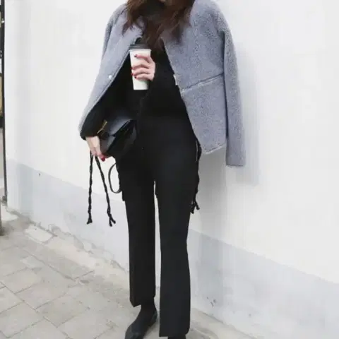 프로스트제이 숏 무스탕