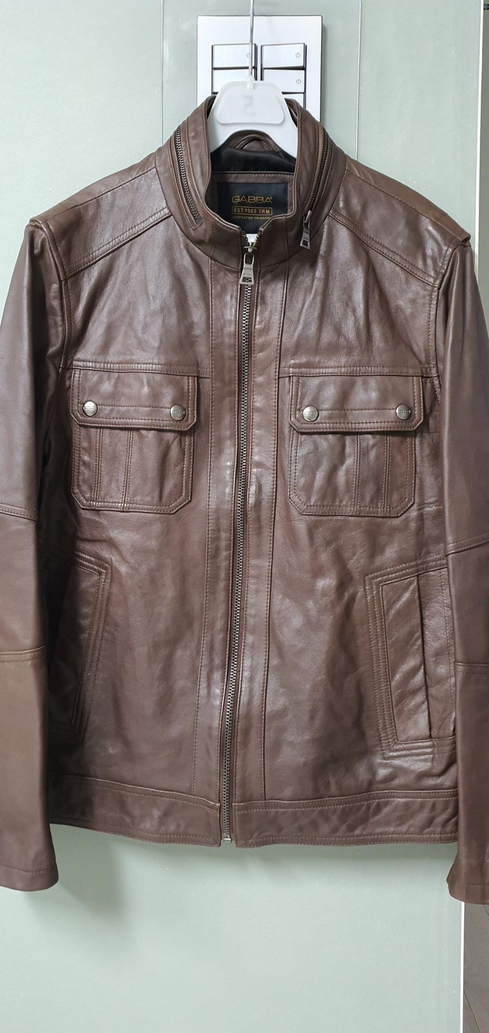GABBA 이태리 양가죽 라이더자켓 100호(51X67cm)가죽손질완료!