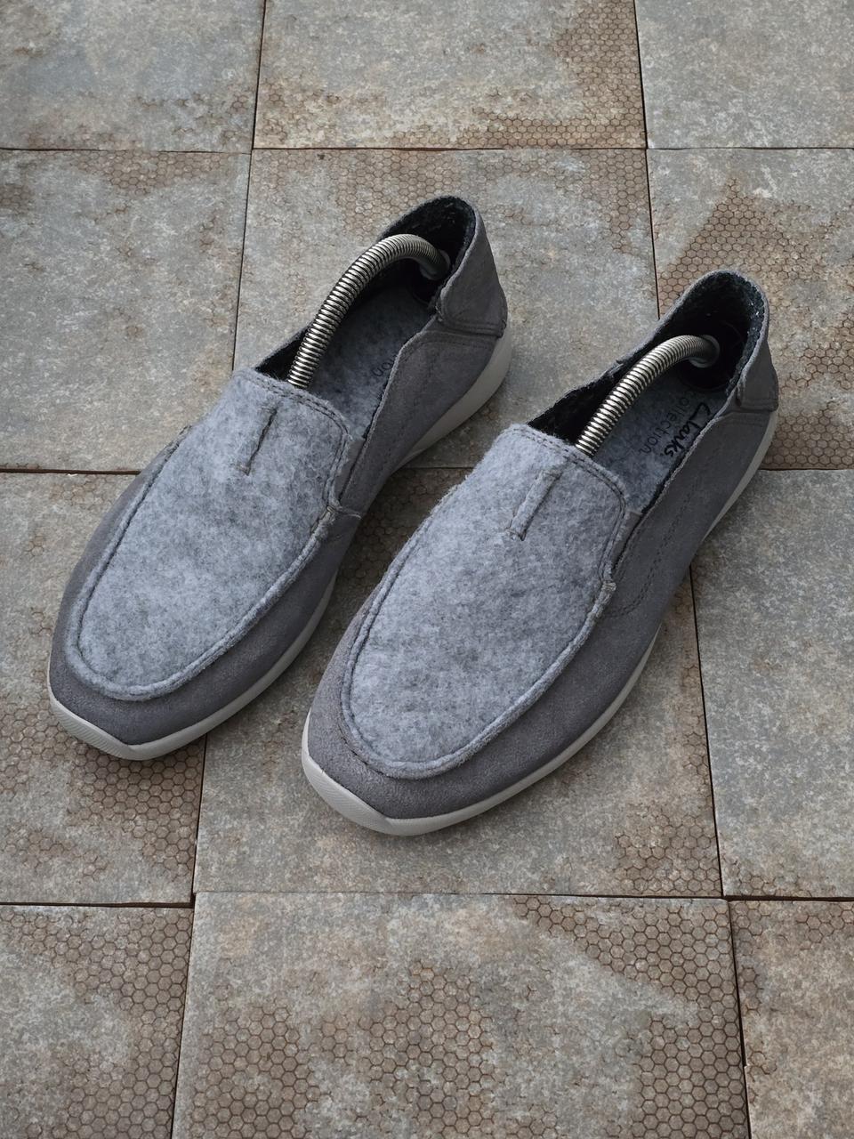 (250)클락스 고윈 스텝 울 슬립온 로퍼