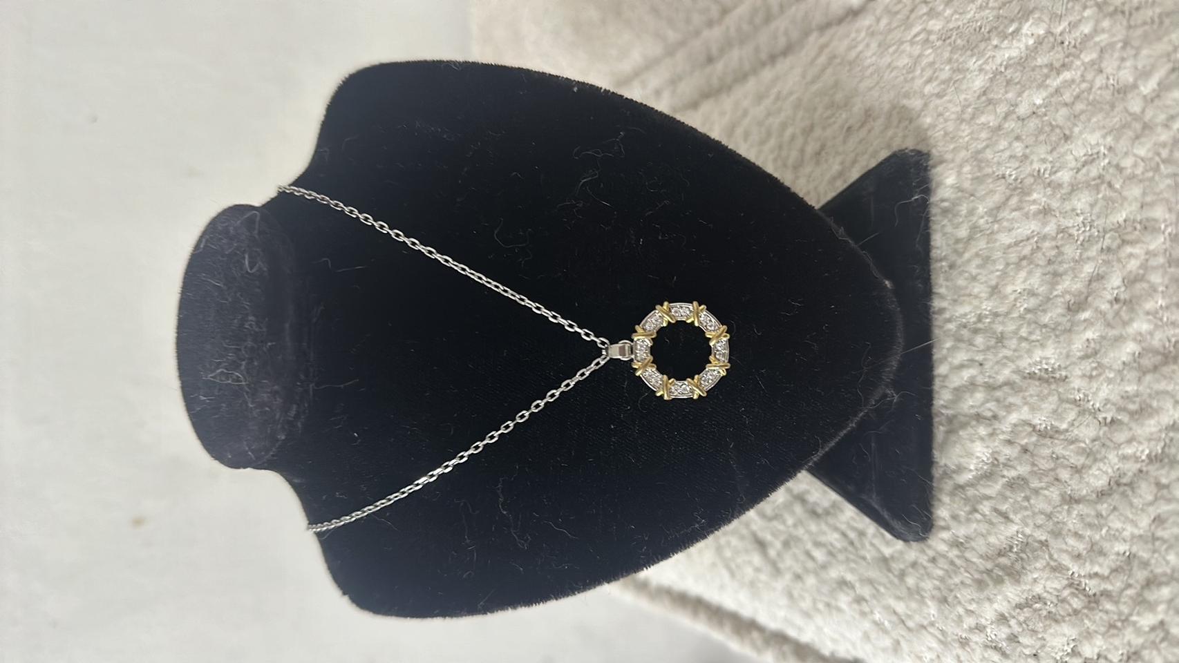 까르띠에 실버 콤비 목걸이