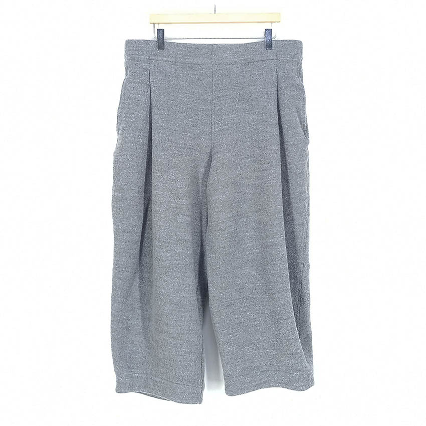 코스 여성 뒷밴딩 루즈핏 8부 모직팬츠 그레이 (HU41781)