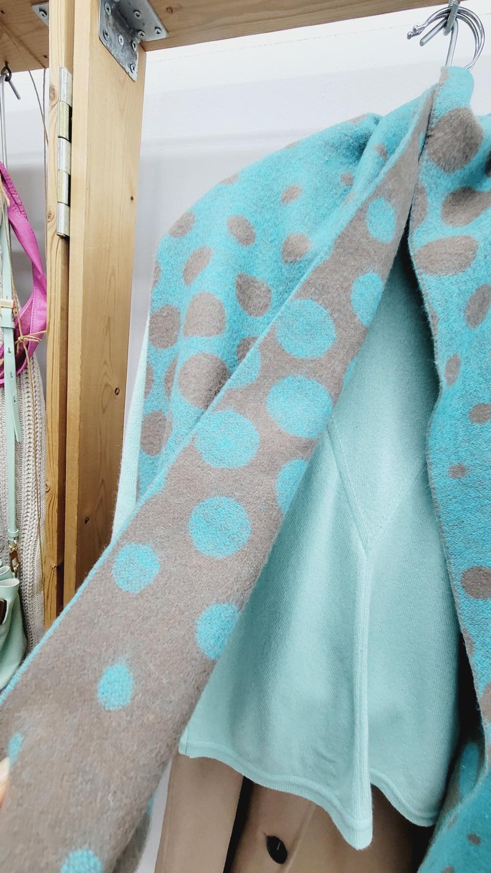 SJSJ 도트 순모 스카프