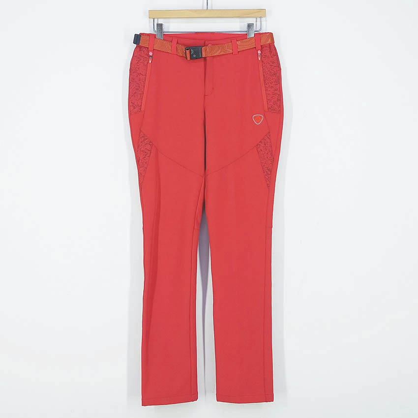 와일드로즈 여성 안감기모 등산팬츠 레드 (HU41788)