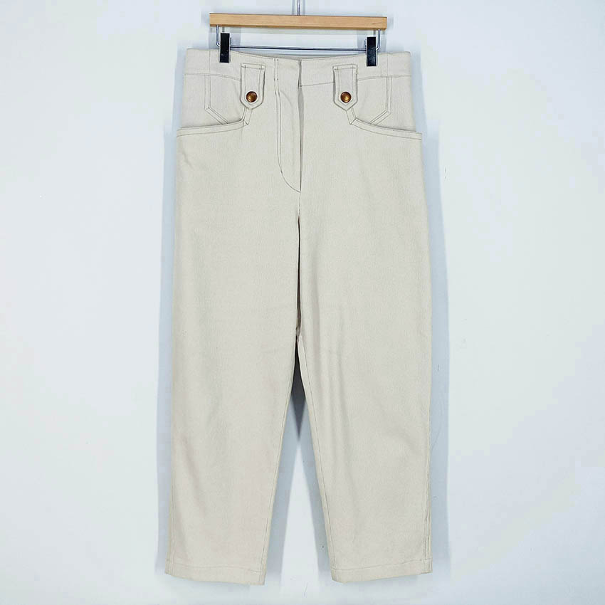 시스템 여성 일자핏 스판 잔골덴팬츠 연베이지 (HU41789)