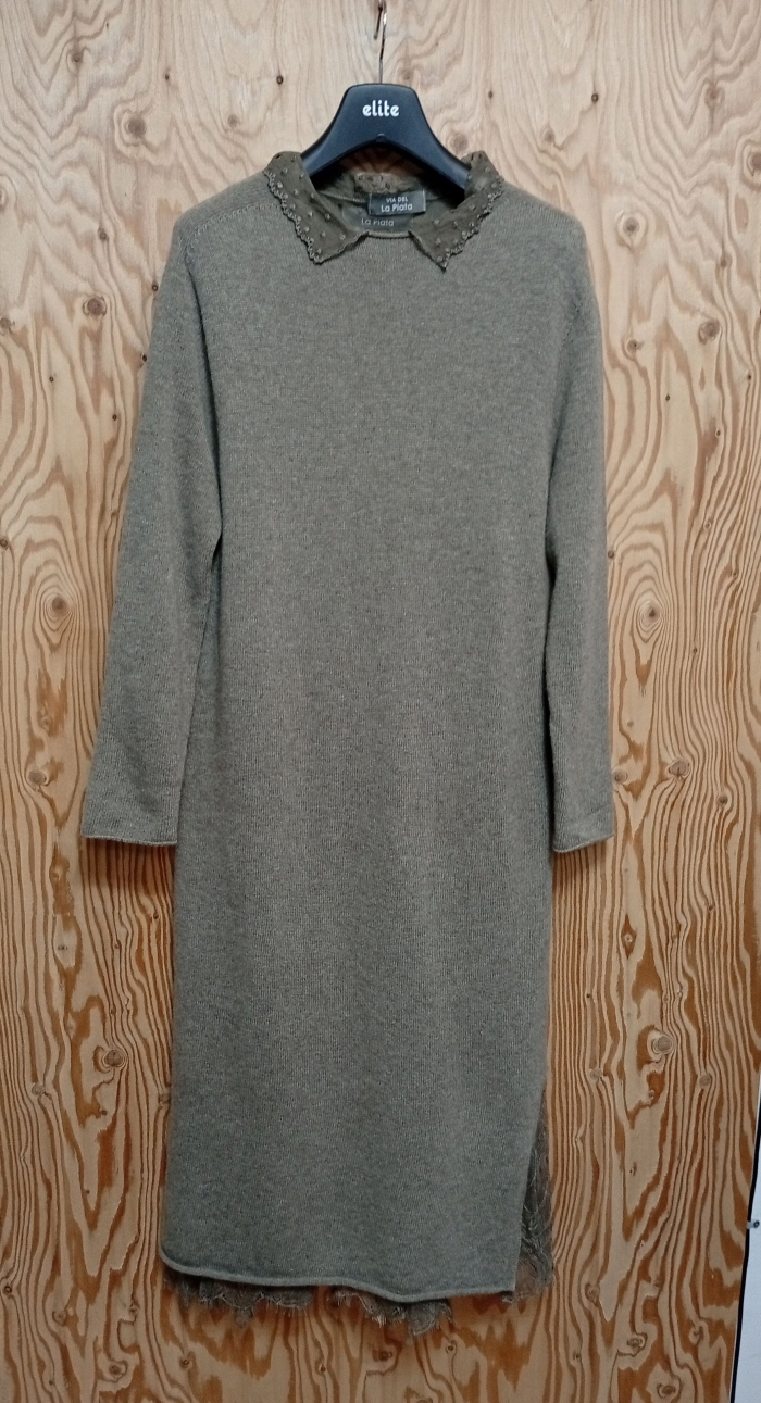 비아델라플라타 캐시미어 함유 울 원피스