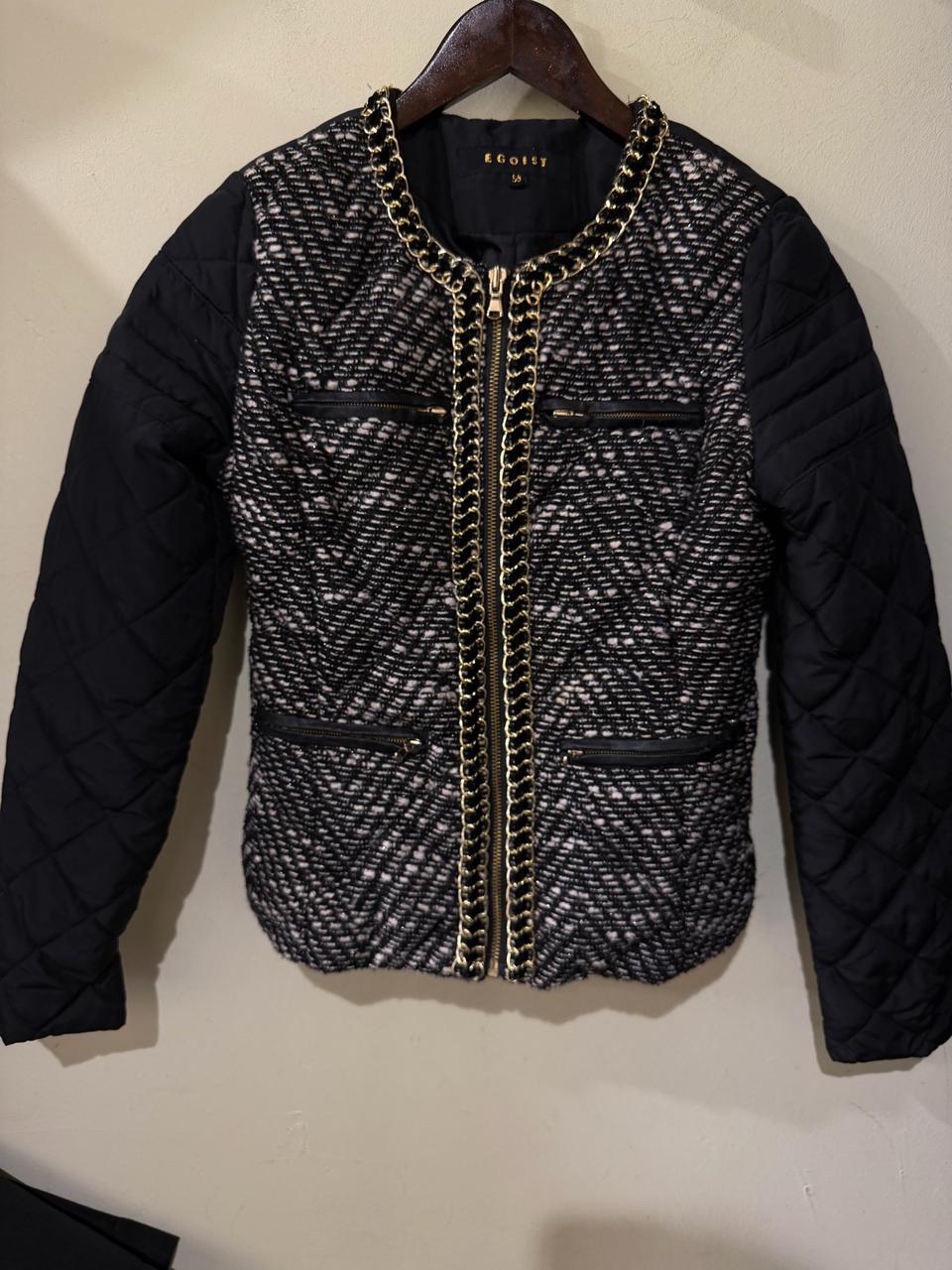 에고이스트 오리털 트위드 패딩