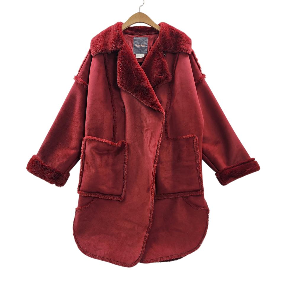 [85] Jucy Judy 쥬시쥬디 퍼 안감 스웨이드 코트