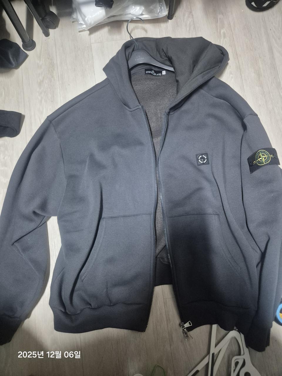 스톤 기모 후드집엎 s.t