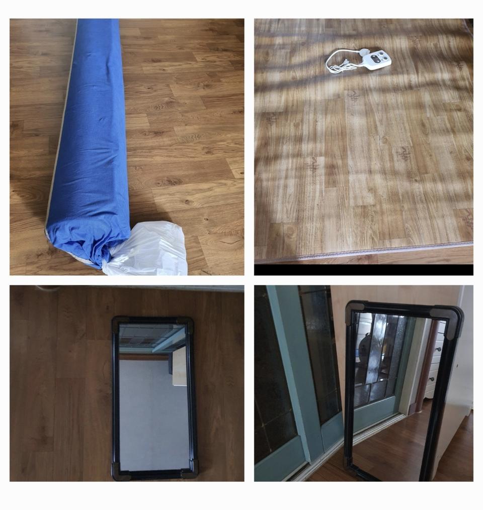 전기장판형 대청마루 대형 전기매트저렴히 5만5천원 그외 벽걸이 거울 덤