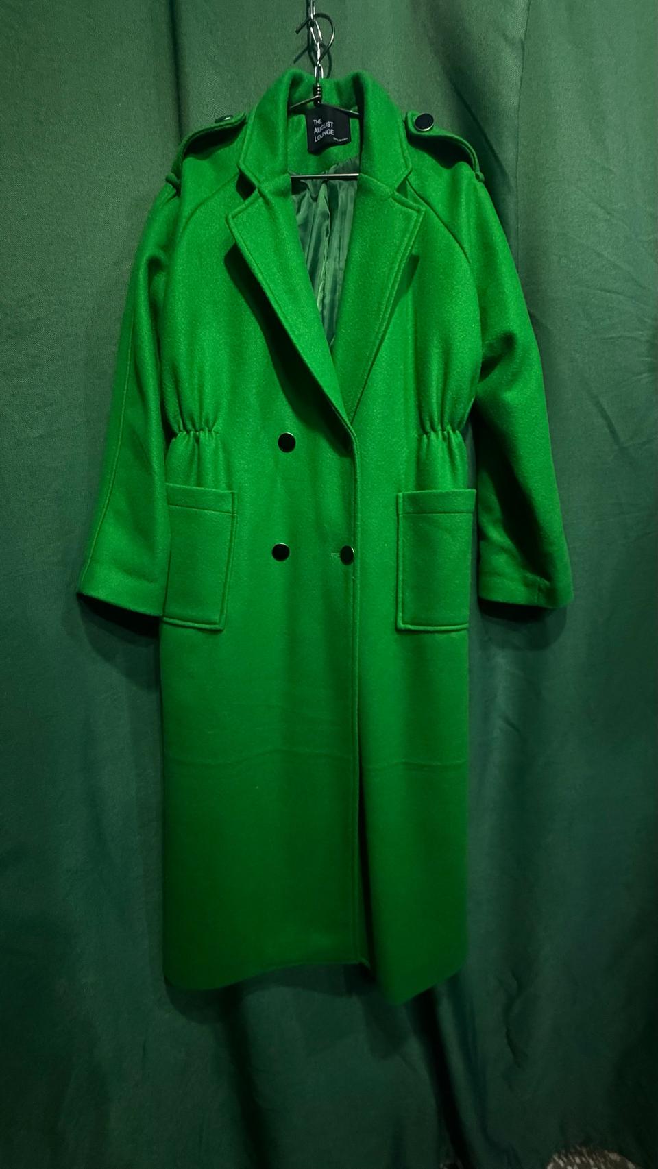 견장 더블버튼 스판 롱코트 95/90