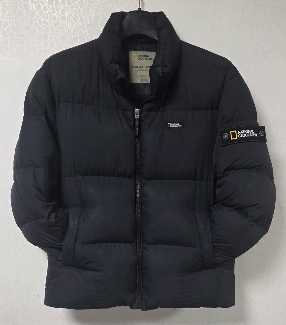 내셔널지오그래픽 덕다운 숏패딩 눕시디자인 남성용 L(XL,105)