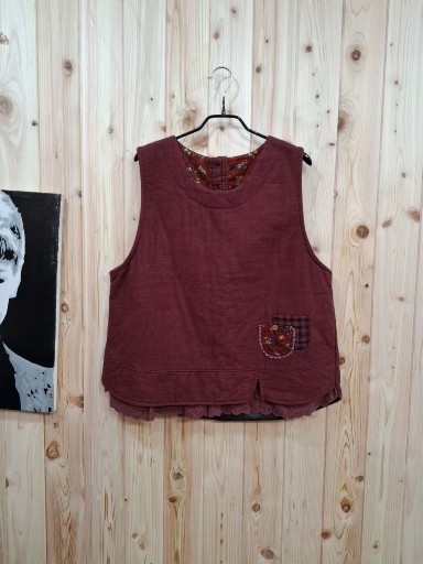 본딩  레이스  조끼