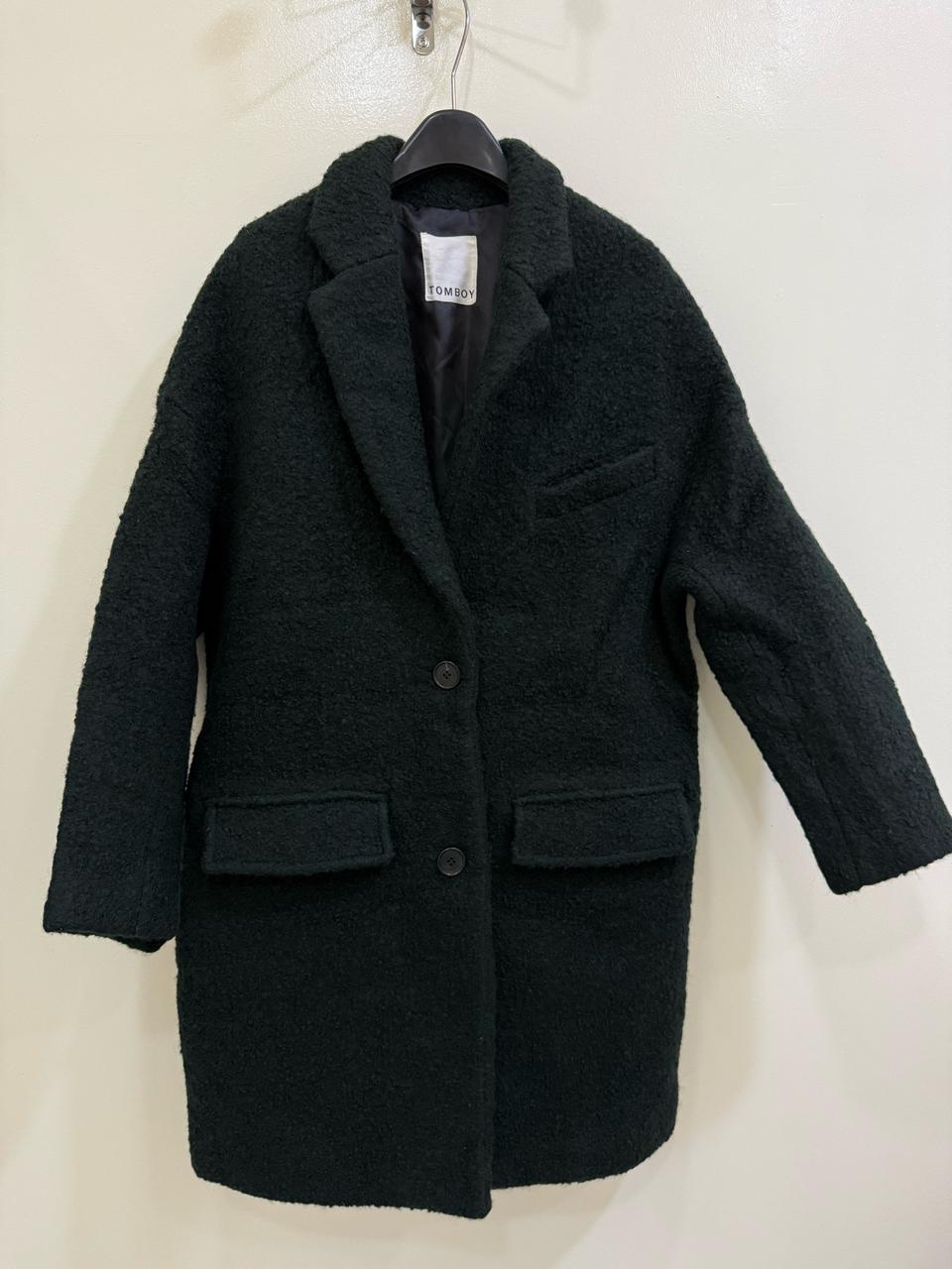 톰보이 딥그린 모직 코트 정품