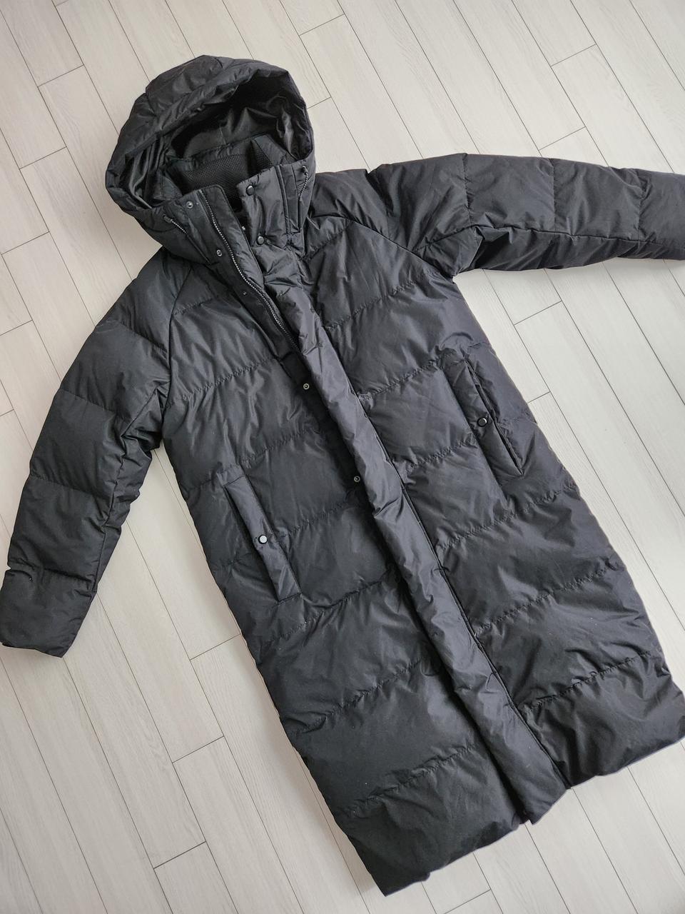 새상품급)탑텐 블랙 롱패딩 털빵빵해요 사이즈M오염 하자 없이 깨끗해