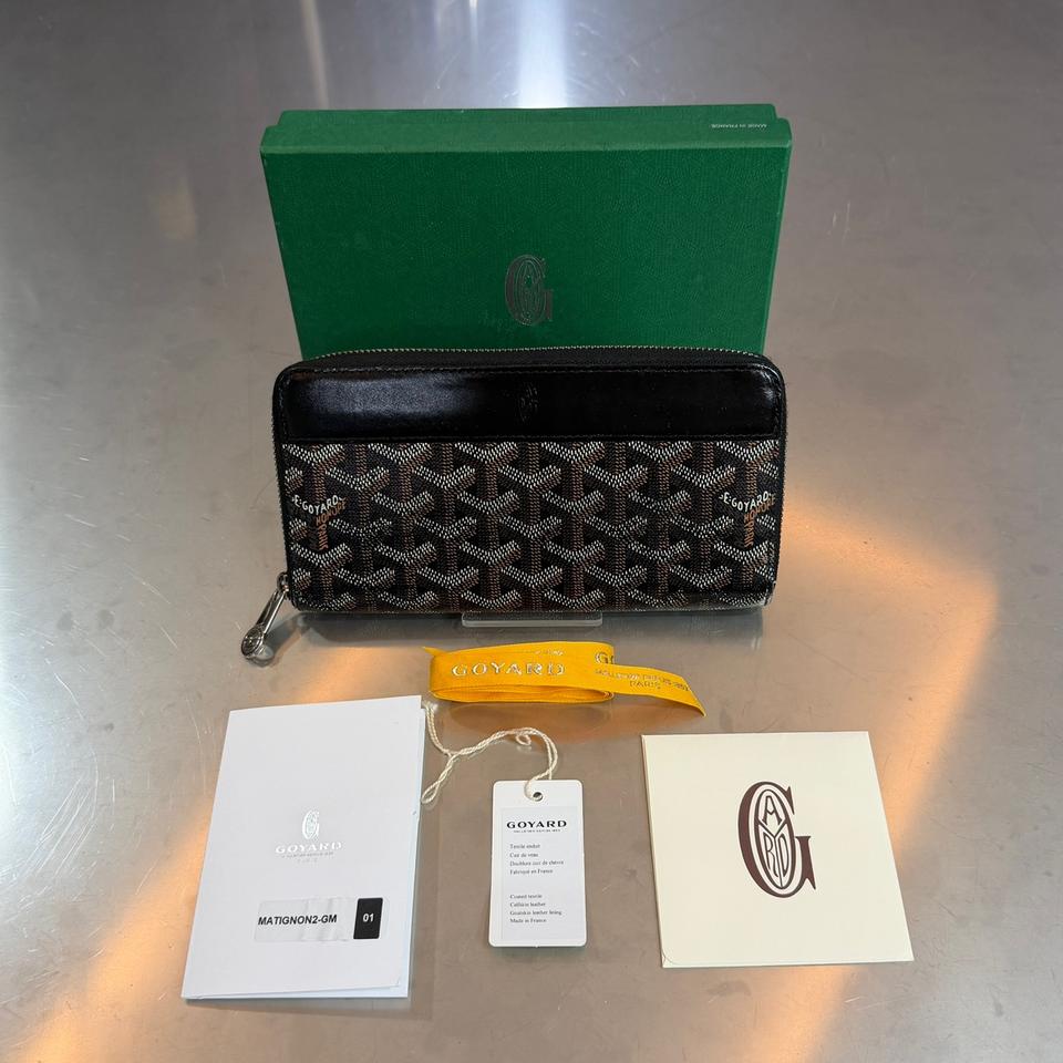 [리오브전포점] 고야드 클래식 블랙 마티뇽 GM 지퍼 장지갑 