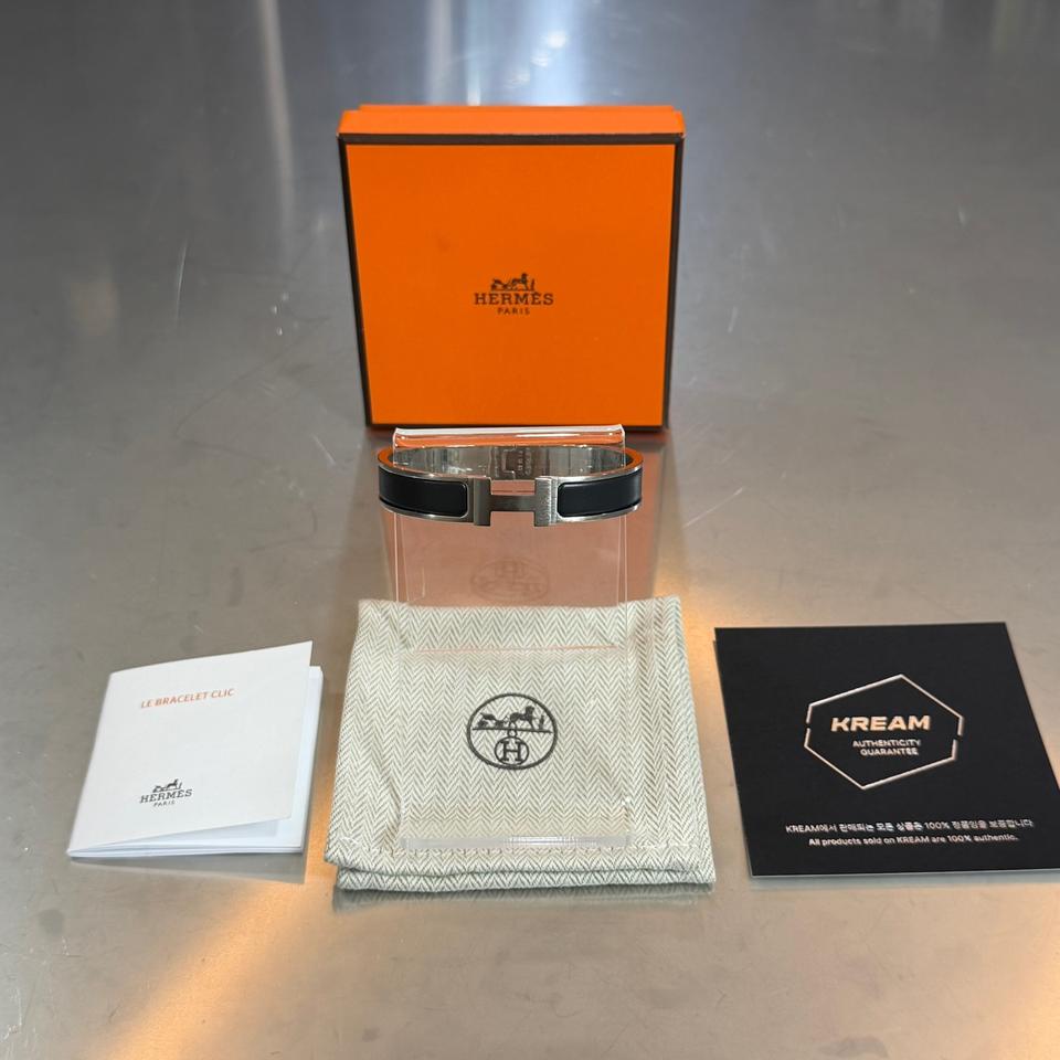 [리오브전포점] 에르메스 클릭아슈 누아 은장 하드웨어 T5 팔찌