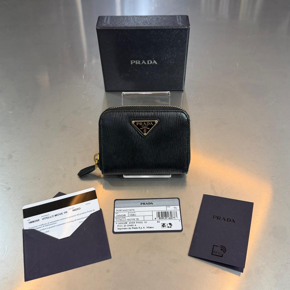 [리오브전포점] 프라다 사피아노 코인 지퍼 중지갑