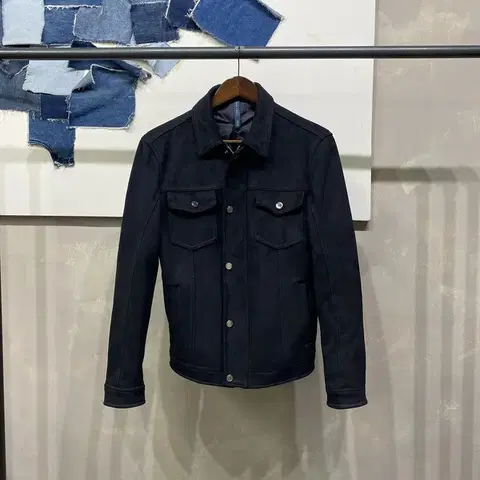 (90) 자라 ZARA 캐주얼 스웨이드 투포켓 트러커 자켓