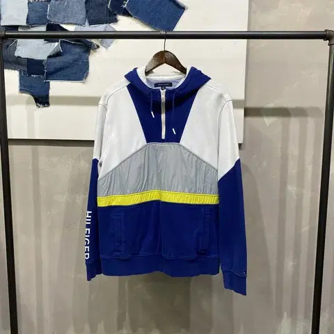 (105) 타미힐피거 스트릿 아노락 기모 후드티