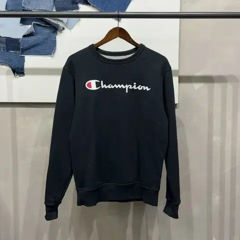 (95) 챔피온 스트릿 로고 프린팅 기모 맨투맨 긴팔 티