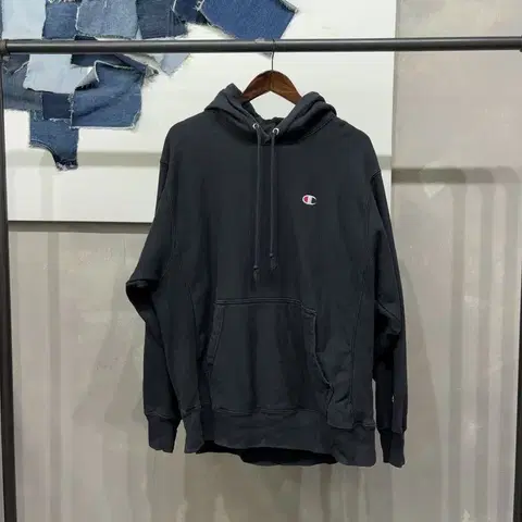(110) 챔피온 스트릿 캐주얼 리버스위브 자수 기모 후드티