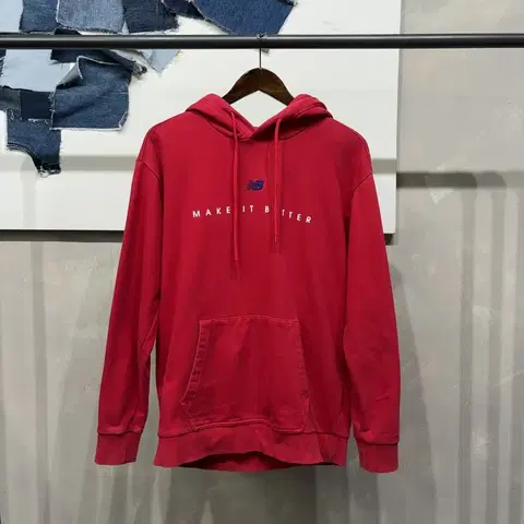 (100) 뉴발란스 스트릿 캐주얼 백프린팅 후드티