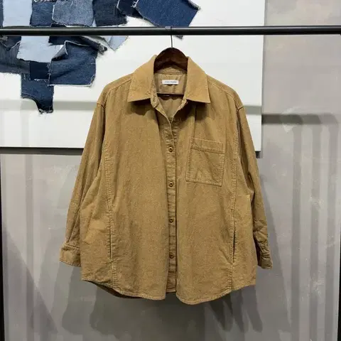 (F) 스튜디오톰보이 여성 캐주얼 골덴 코듀로이 셔츠 자켓