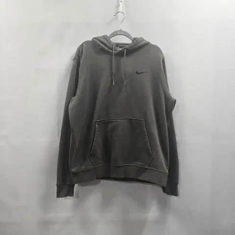 0367 나이키 기모 후드티 XL(105) / 카키 스우시 남녀공용 후디