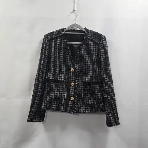 1736 [르샵] 트위드 자켓 블랙 금장 버튼 85
