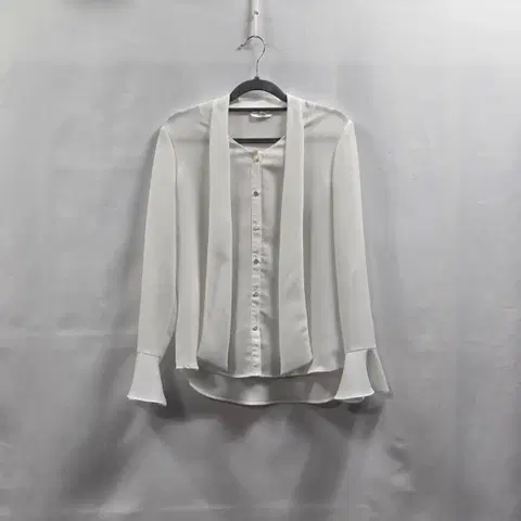 0372 Roem 로엠 아이보리 리본 타이 블라우스 / 85~95 / 여