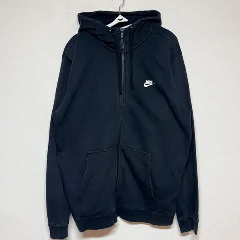 나이키 블랙 후드집업 2XL