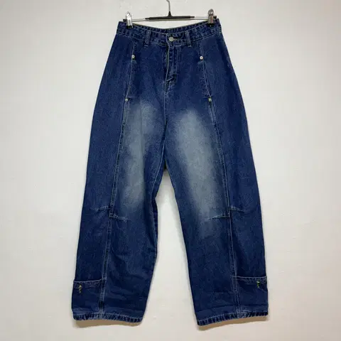 와이드 데님 팬츠 M