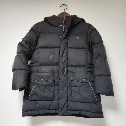 키즈) 닥스 블랙 후드 패딩 점퍼 140