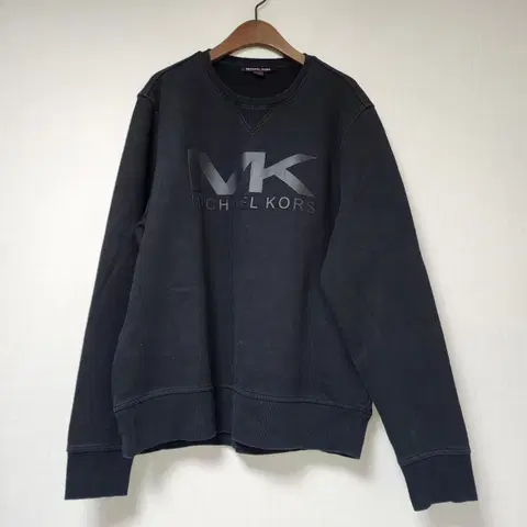 마이클코어스 MK 로고 맨투맨 블랙 XL