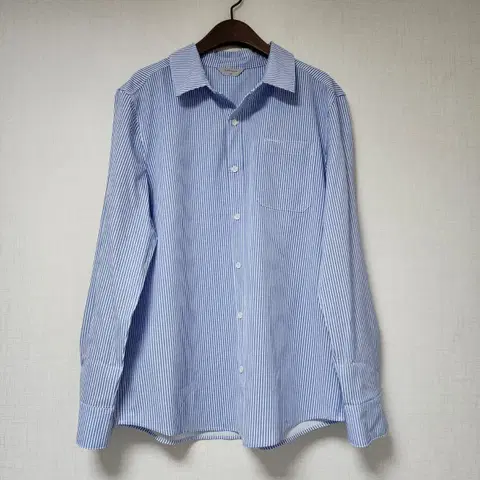 COMODO 블루 스트라이프 긴팔 셔츠 100
