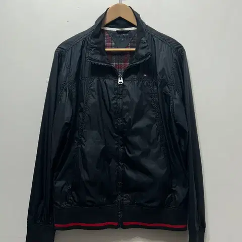 타미힐피거 블랙 바람막이 자켓 M