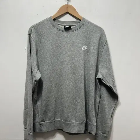 나이키 맨투맨 티셔츠 회색 M